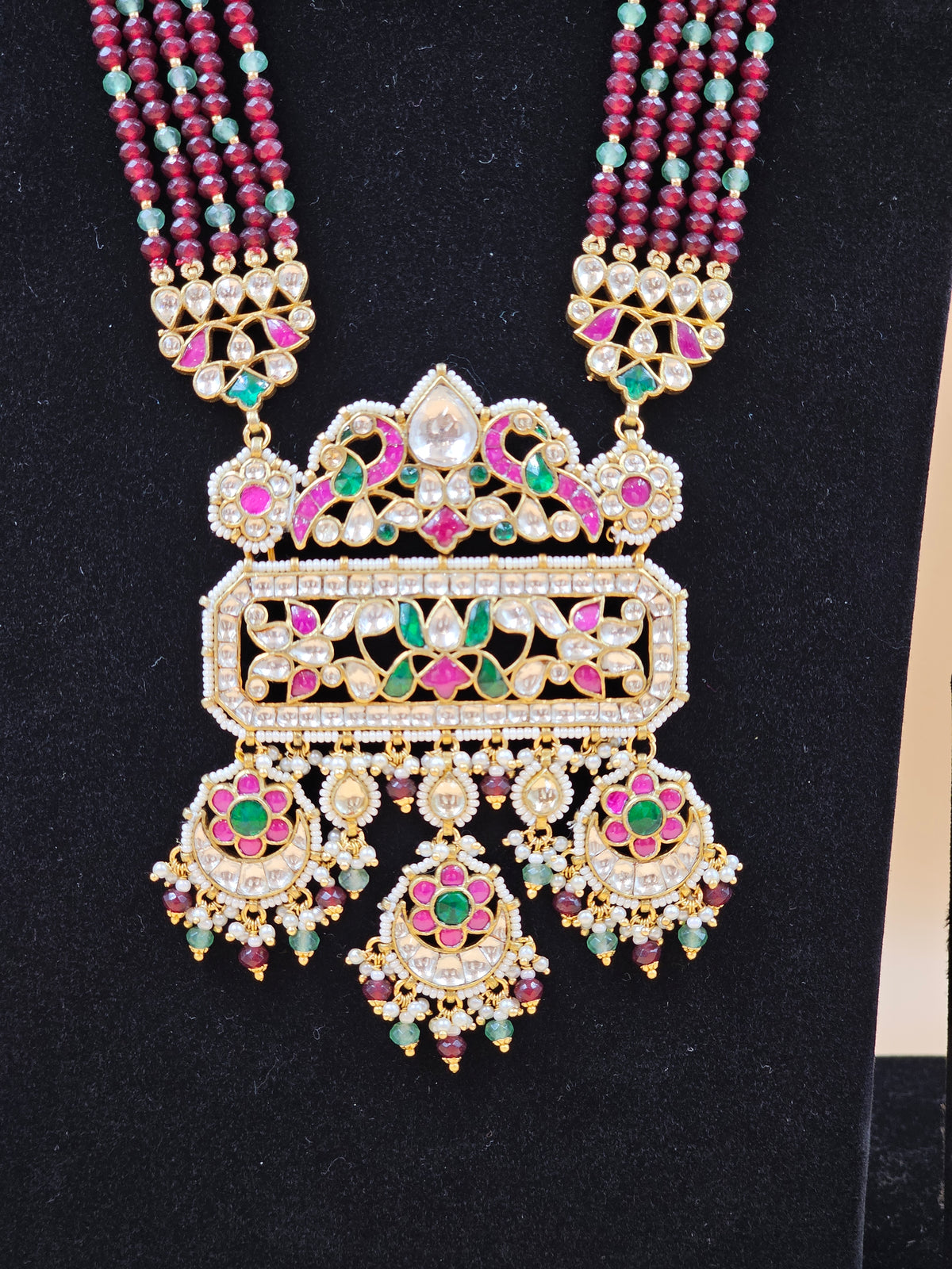 Royal Multicolor Kundan Necklace Set
