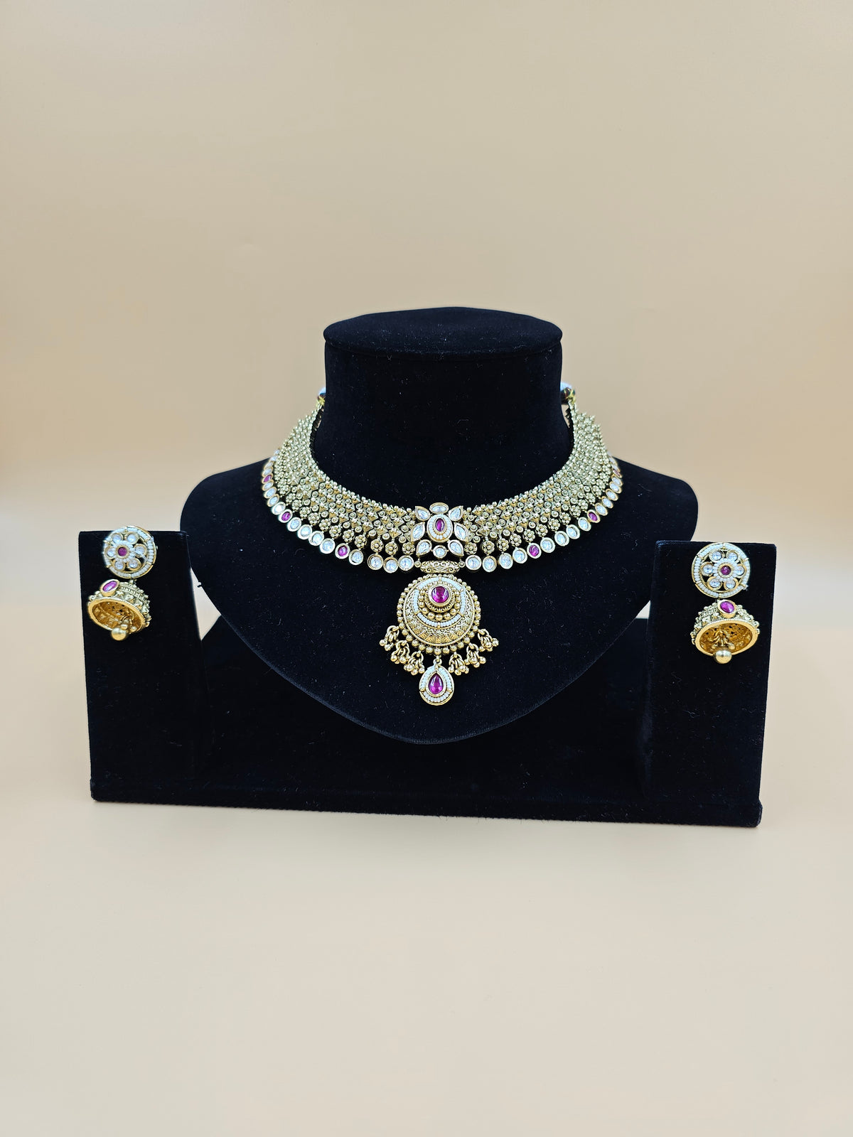 Antique Rajwadi Meenakari Choker Set