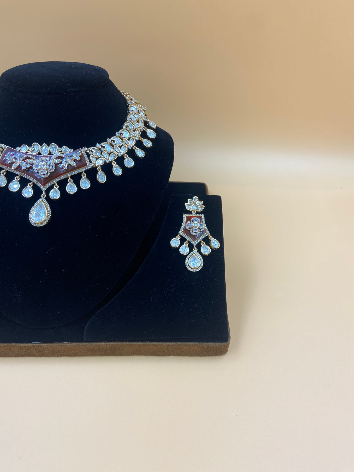 Diamond and Enamel Necklace Set