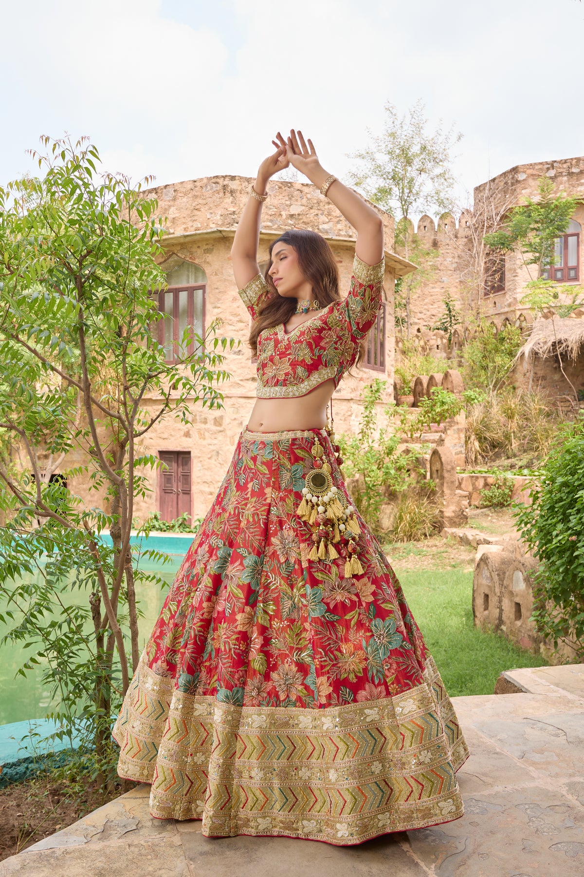 Maanya lehenga set, detail