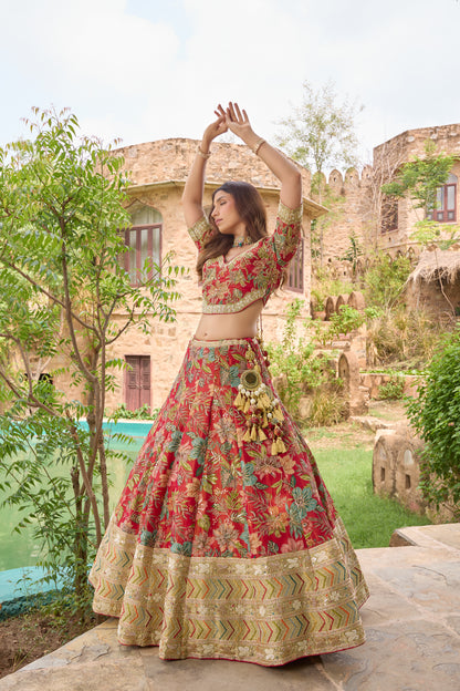 Maanya lehenga set, detail