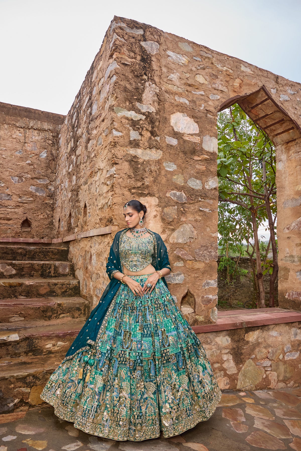 Madhuri lehenga set, full length
